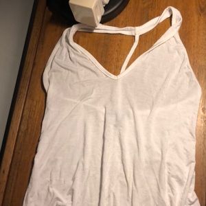 white halter tank top